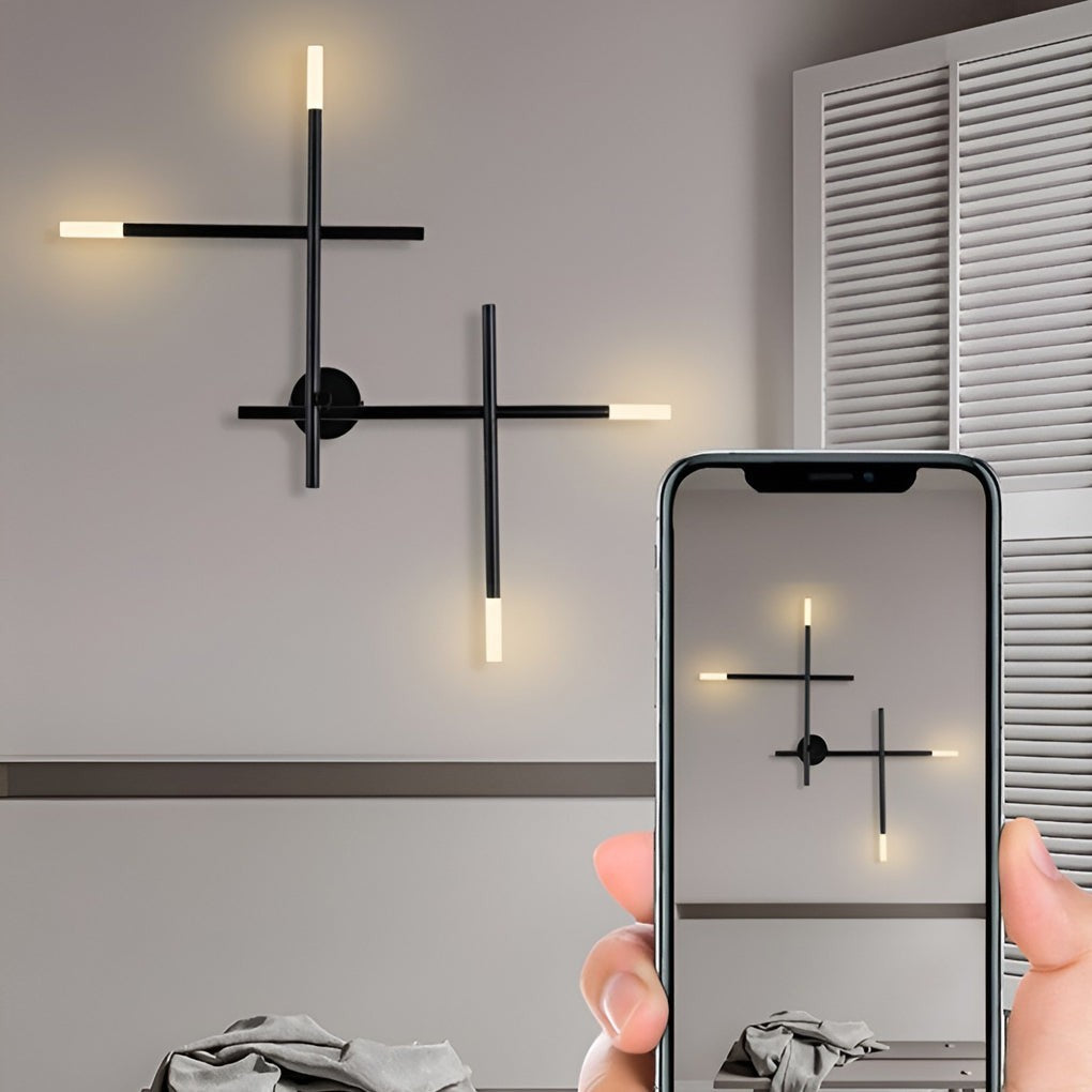 Creative Cross-Pattern LED Modern Wall Sconce | Nordic Minimalist