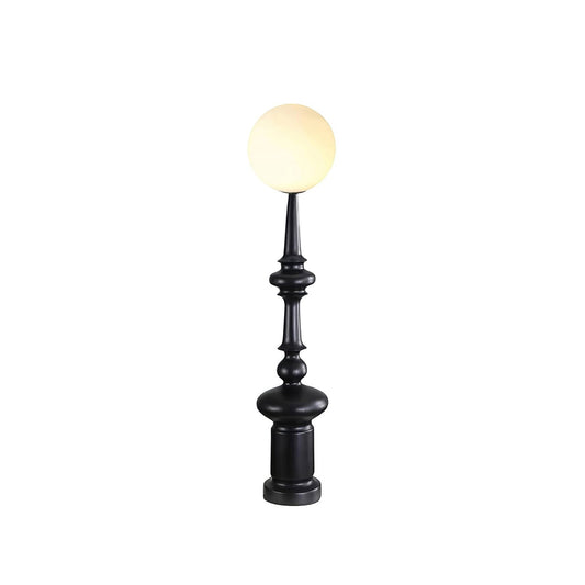 30cm Resin & Acrylic Floor Lamp | 140cm Black or White Modern E26