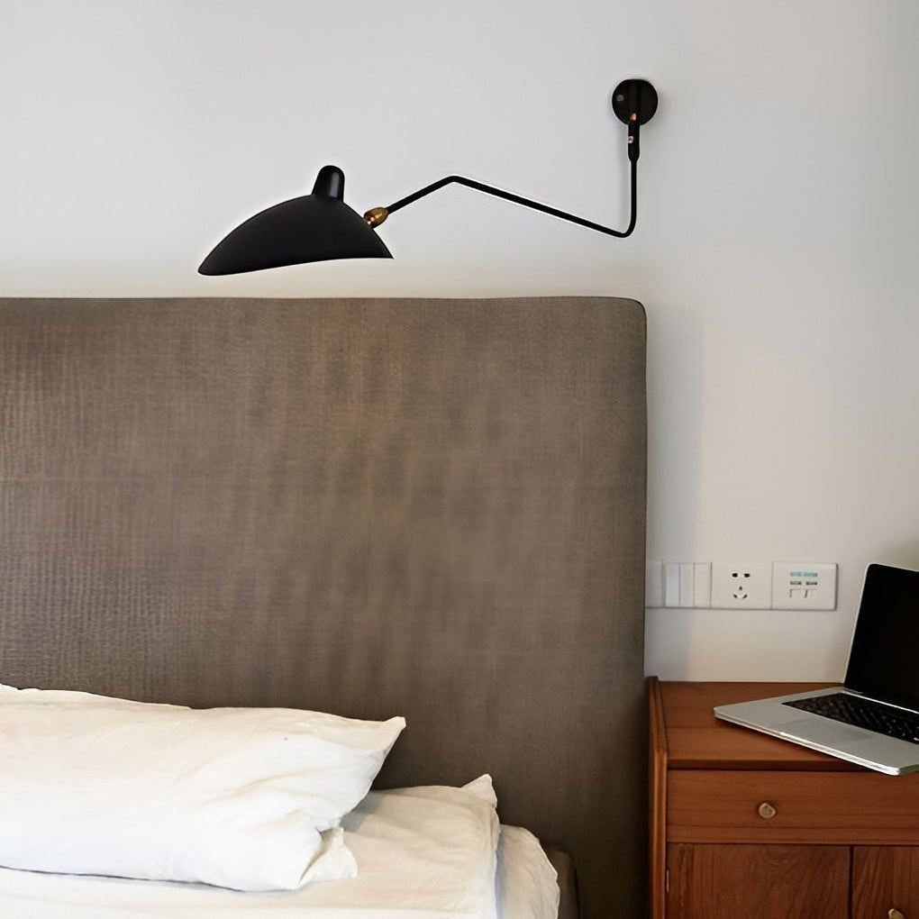 Industrial Style Adjustable Light | Double Arm Wall Sconce