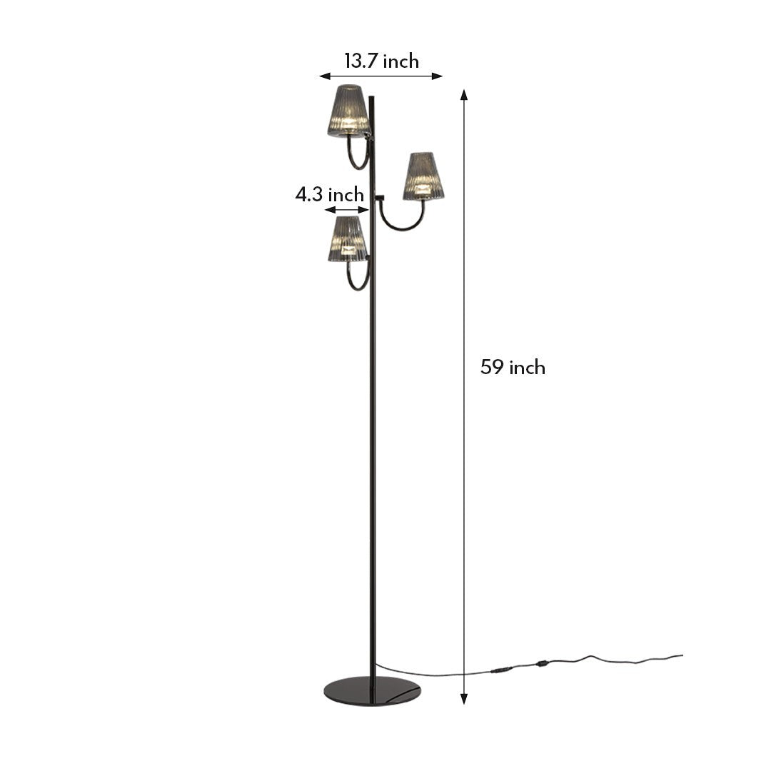 American Style | Minimalist Black Contemporary Floor Lamp