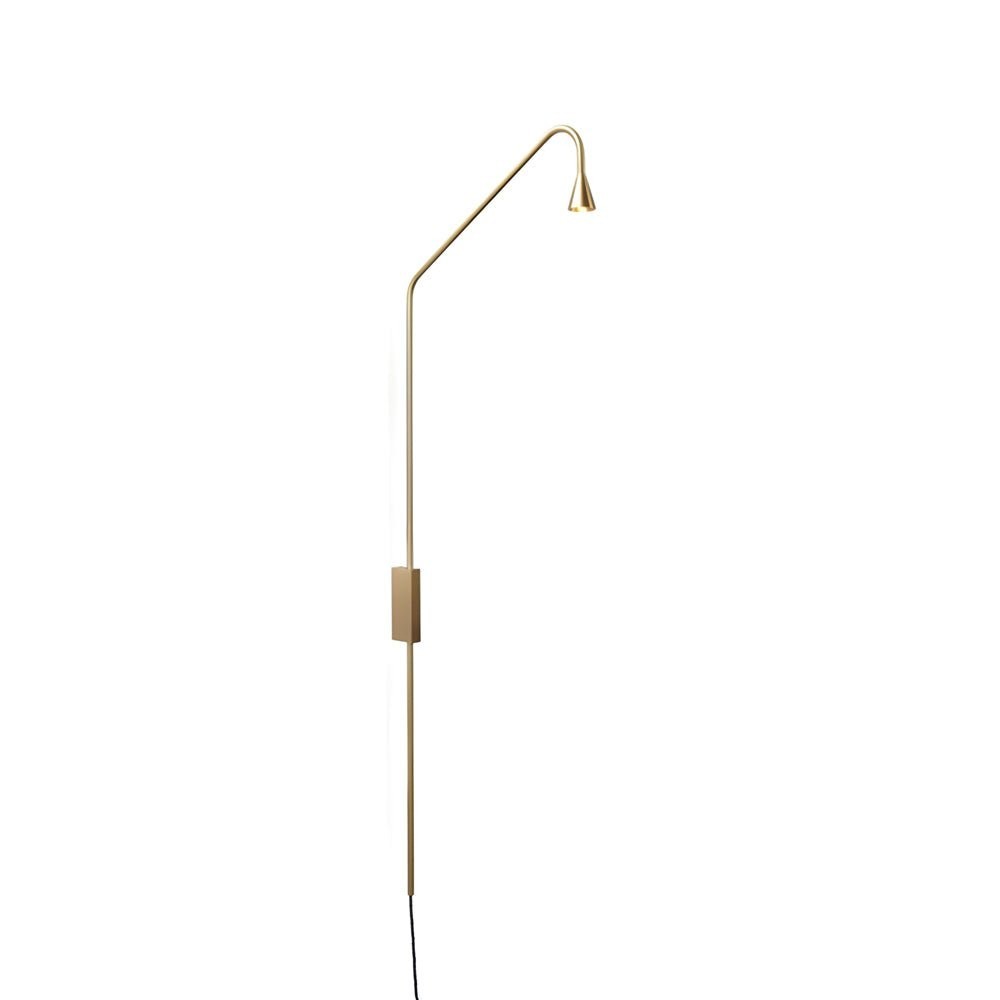 Long Swing Arm Wall Lamp | Black or Gold Adjustable Iron Sconce
