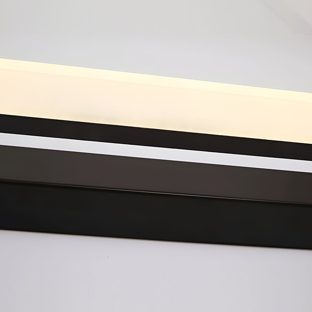 15.74'' Linear LED Vanity Light Black Bathroom Fixture | Mesh Light Filter