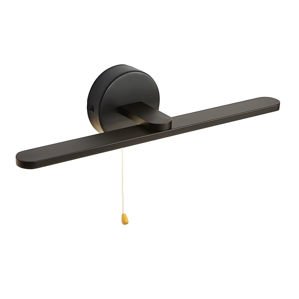 15.74'' Modern LED Linear Vanity Lights | Pull Rope Switch Bathroom Lighting in Black/Bronze