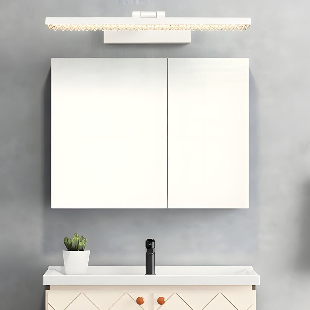 160° Adjustable LED Bathroom Vanity Light | Crystal-Inspired Acrylic