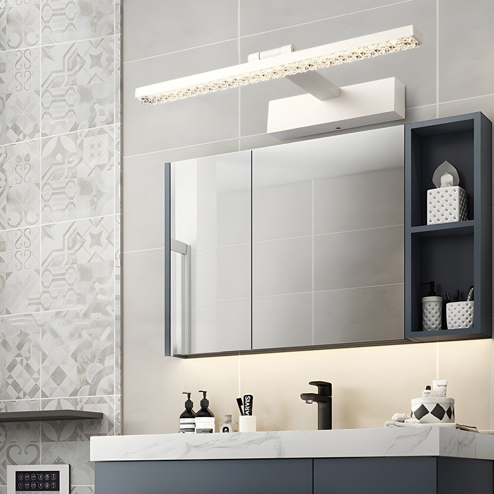 160° Adjustable LED Bathroom Vanity Light | Crystal-Inspired Acrylic