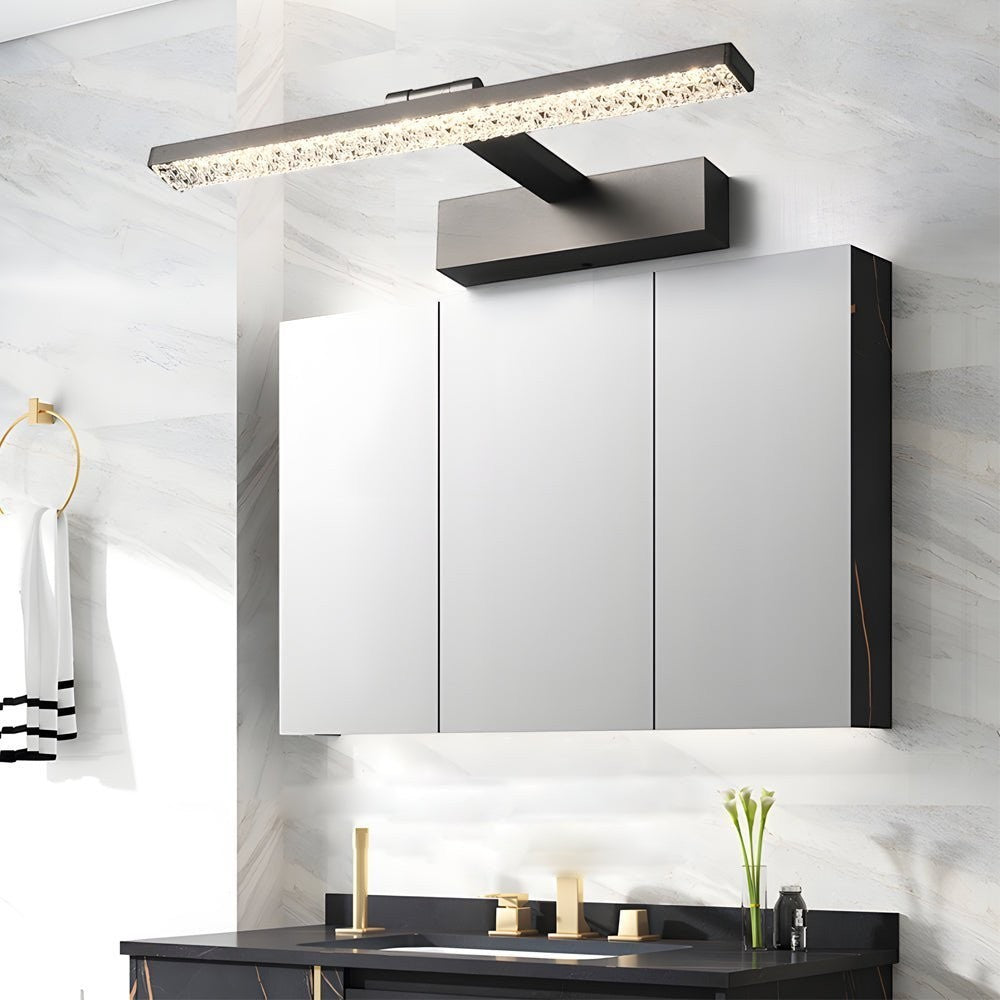 160° Adjustable LED Bathroom Vanity Light | Crystal-Inspired Acrylic