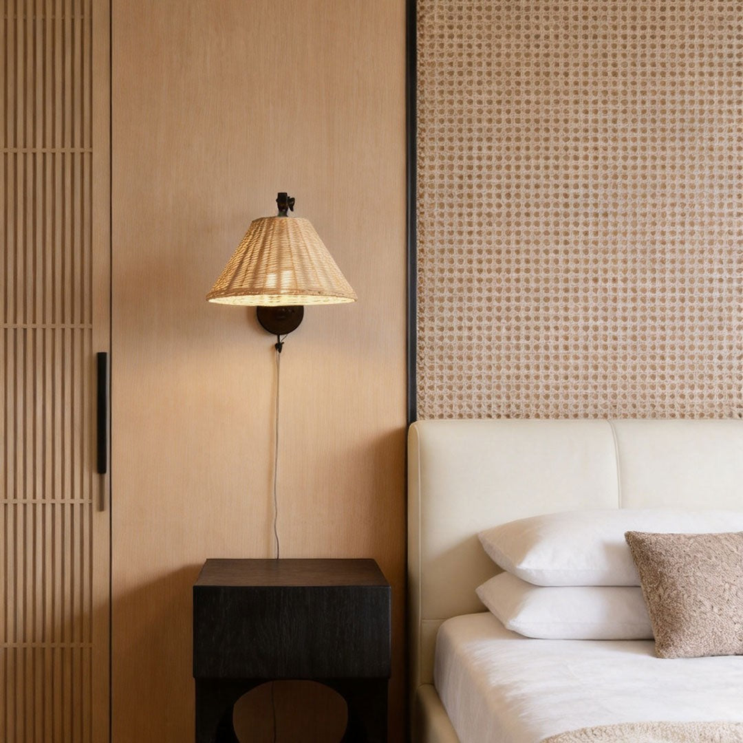 Vintage Wabi-Sabi Wall Light | Black Swing Arm Wall Sconce