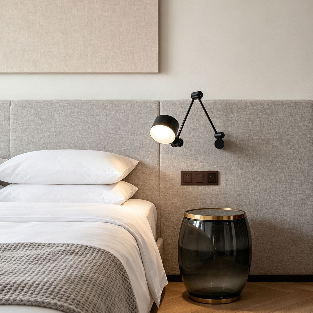 Italian-Style Vintage Light | Swing Arm Wall Sconce Lamp