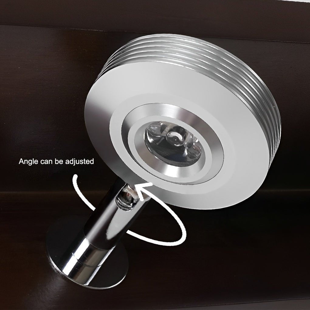 2/3-Light Wood Bathroom Vanity Light | Adjustable Iron Spotlight & Fixed Glass Shades