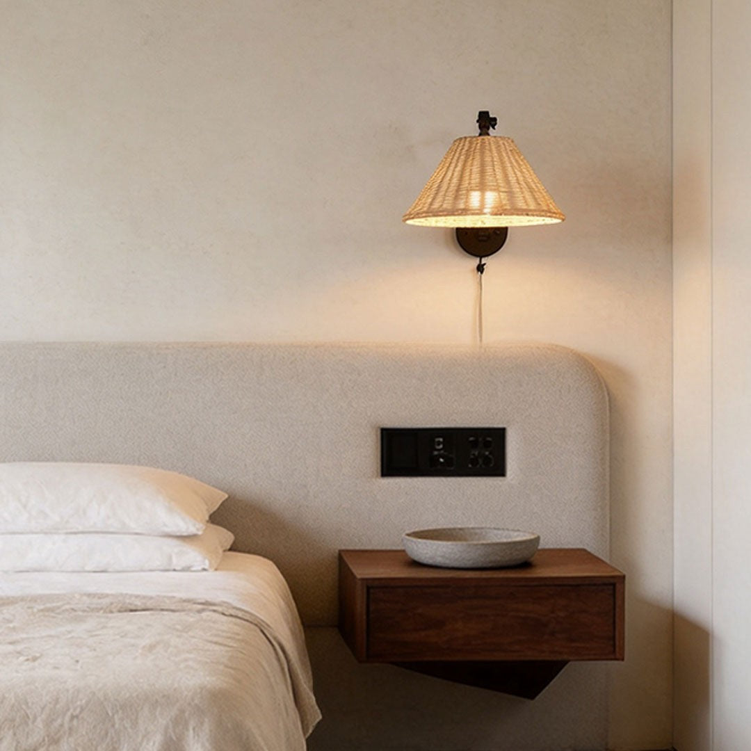 Vintage Wabi-Sabi Wall Light | Black Swing Arm Wall Sconce