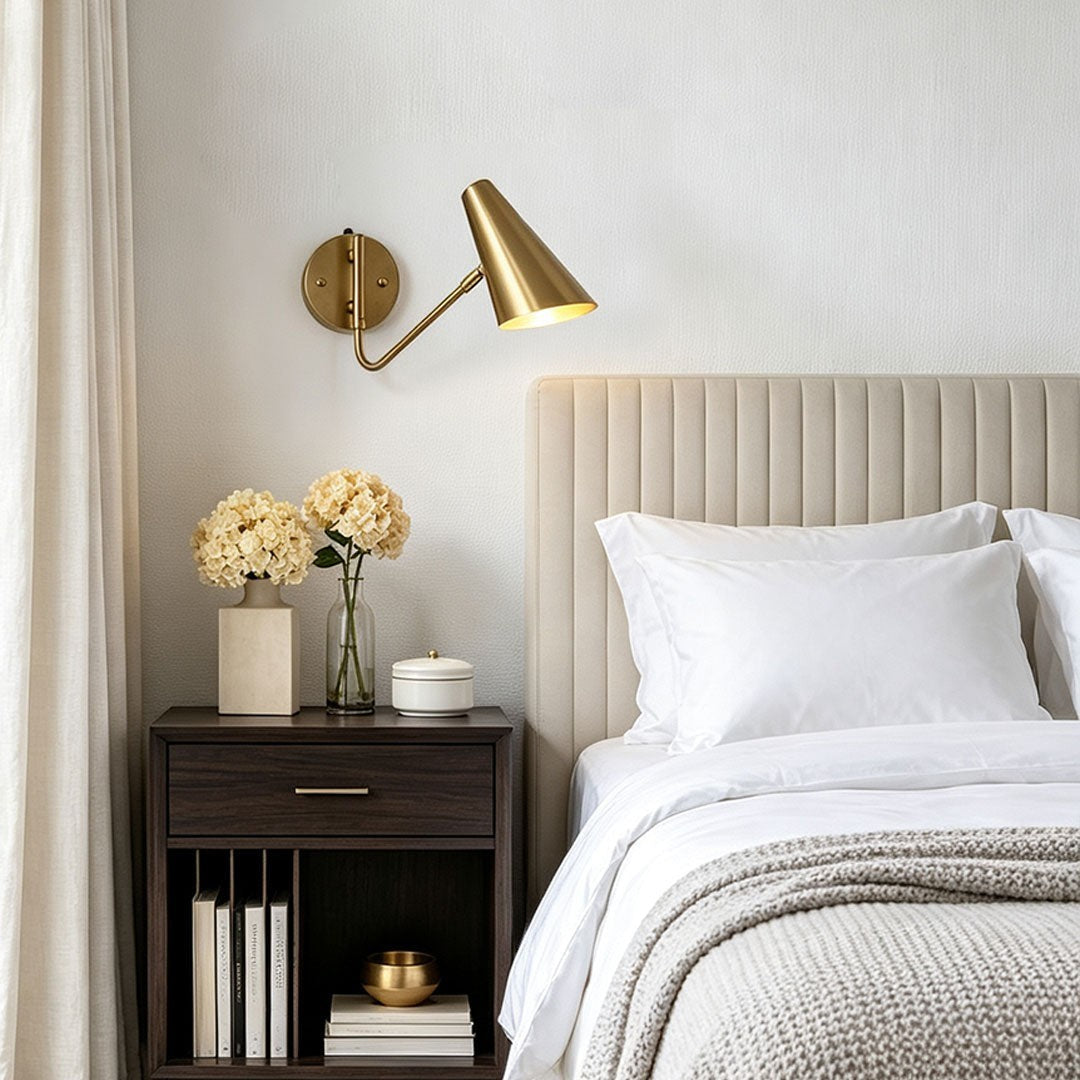 Nordic Minimalist Wall Light | Adjustable Swing Arm Sconce
