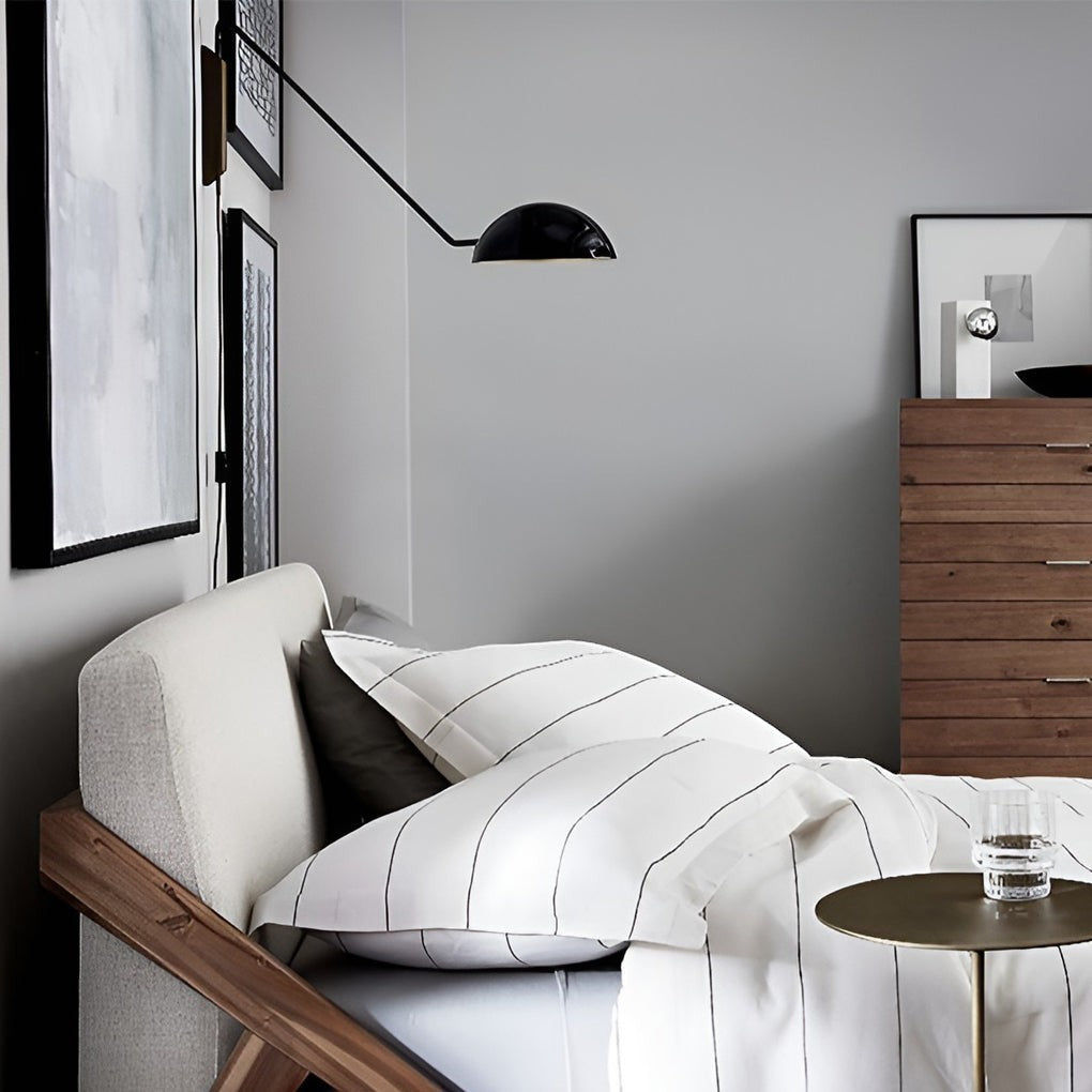 Nordic Adjustable Swing Arm Wall Lamp | E27 Directional Sconce