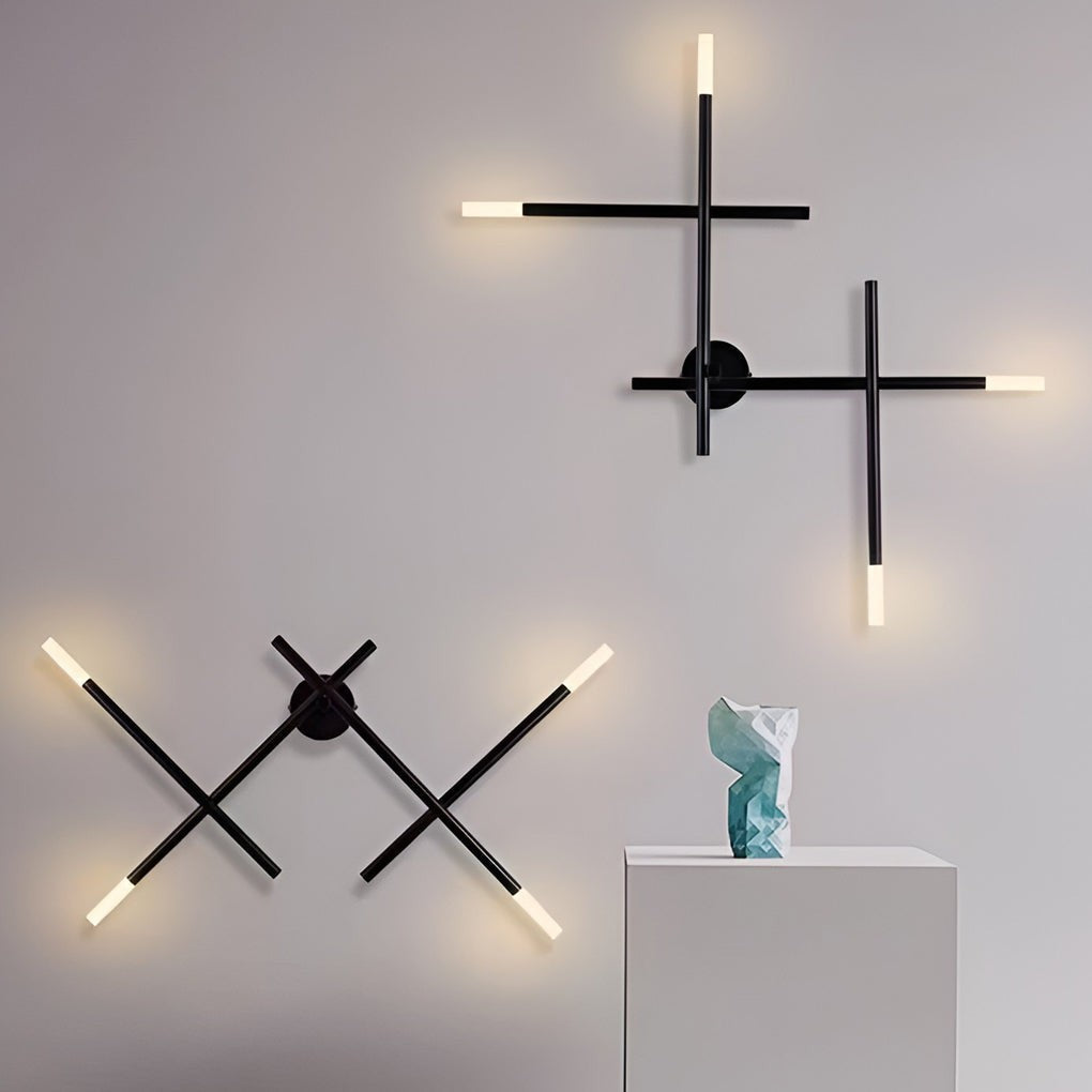 Creative Cross-Pattern LED Modern Wall Sconce | Nordic Minimalist