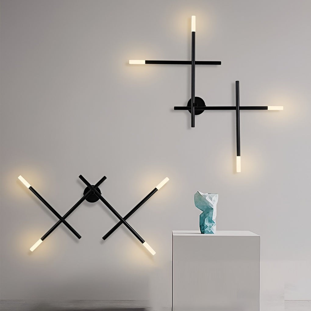 Creative Cross-Pattern LED Modern Wall Sconce | Nordic Minimalist