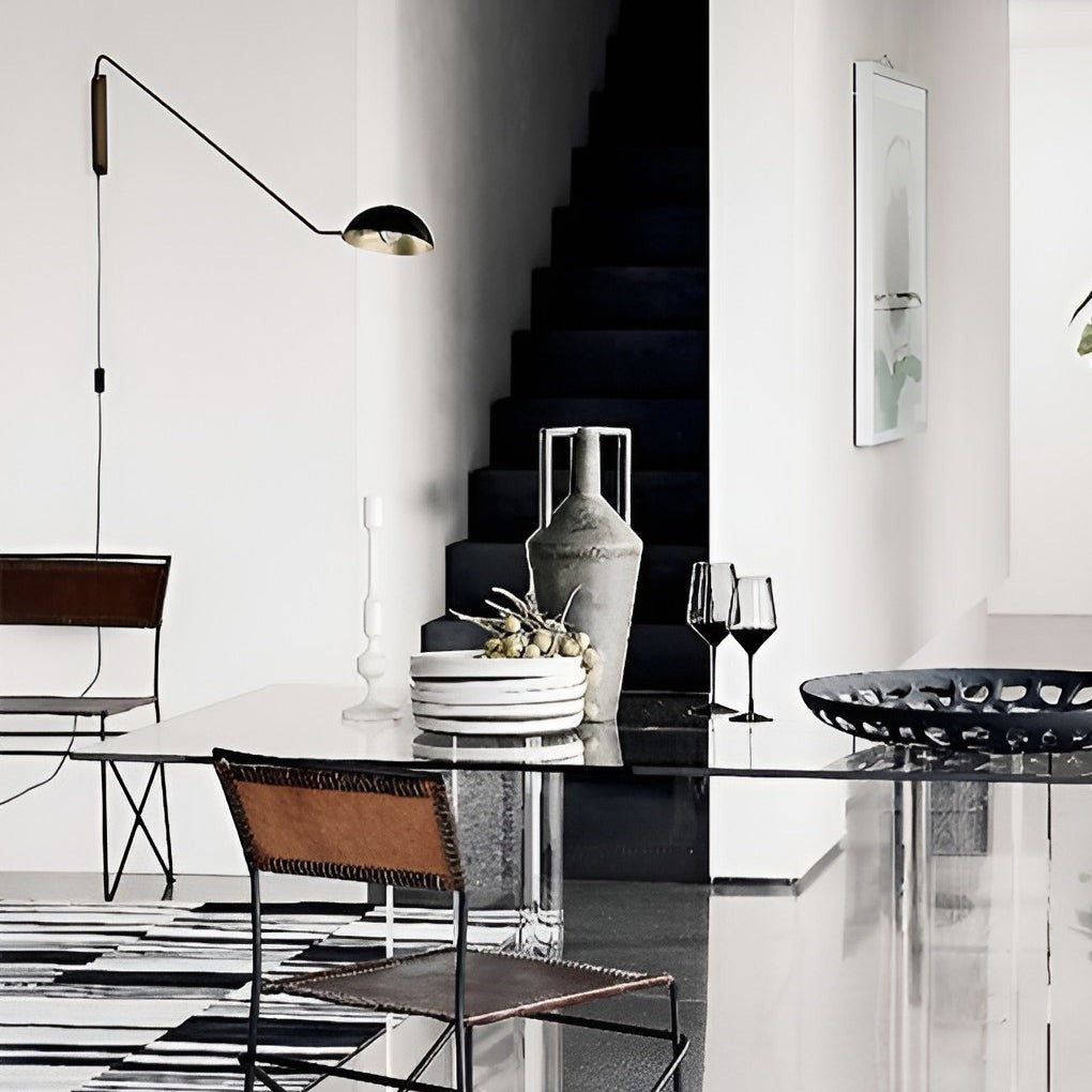 Nordic Adjustable Swing Arm Wall Lamp | E27 Directional Sconce