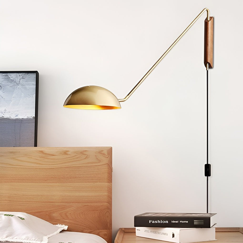 Nordic Adjustable Swing Arm Wall Lamp | E27 Directional Sconce