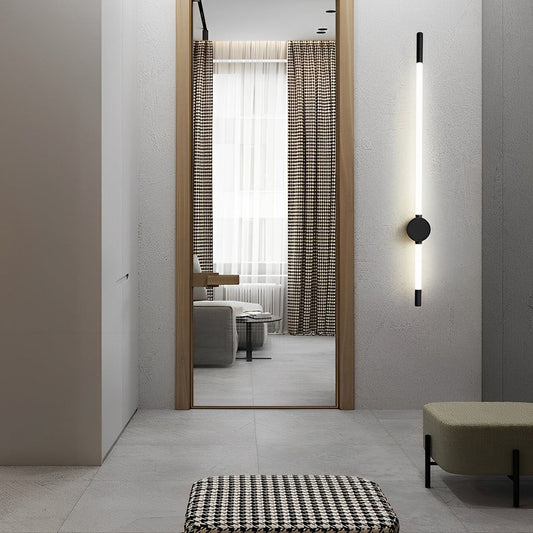 Minimalist Modern Acrylic LED Linear Wall Sconce | Warm or White