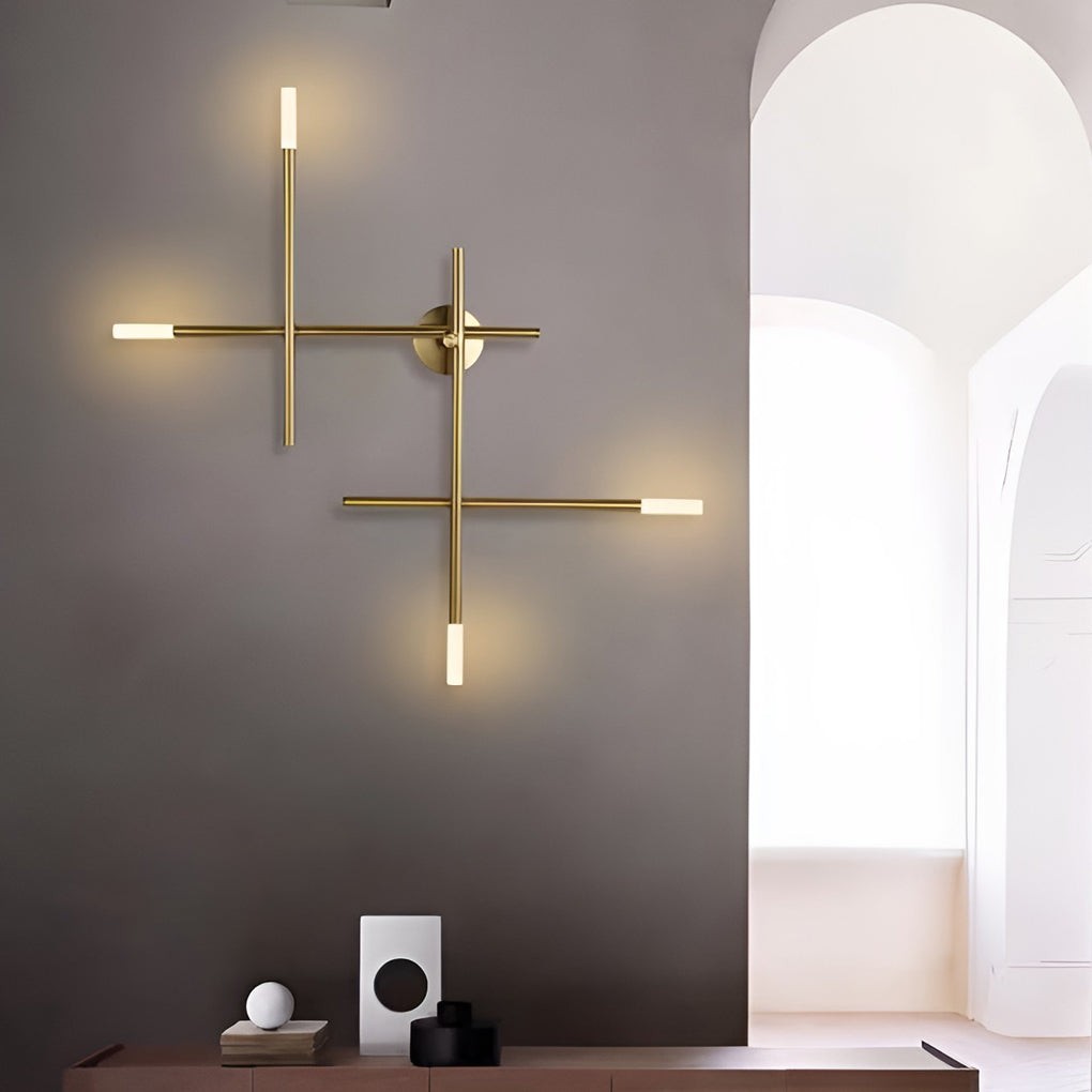 Creative Cross-Pattern LED Modern Wall Sconce | Nordic Minimalist