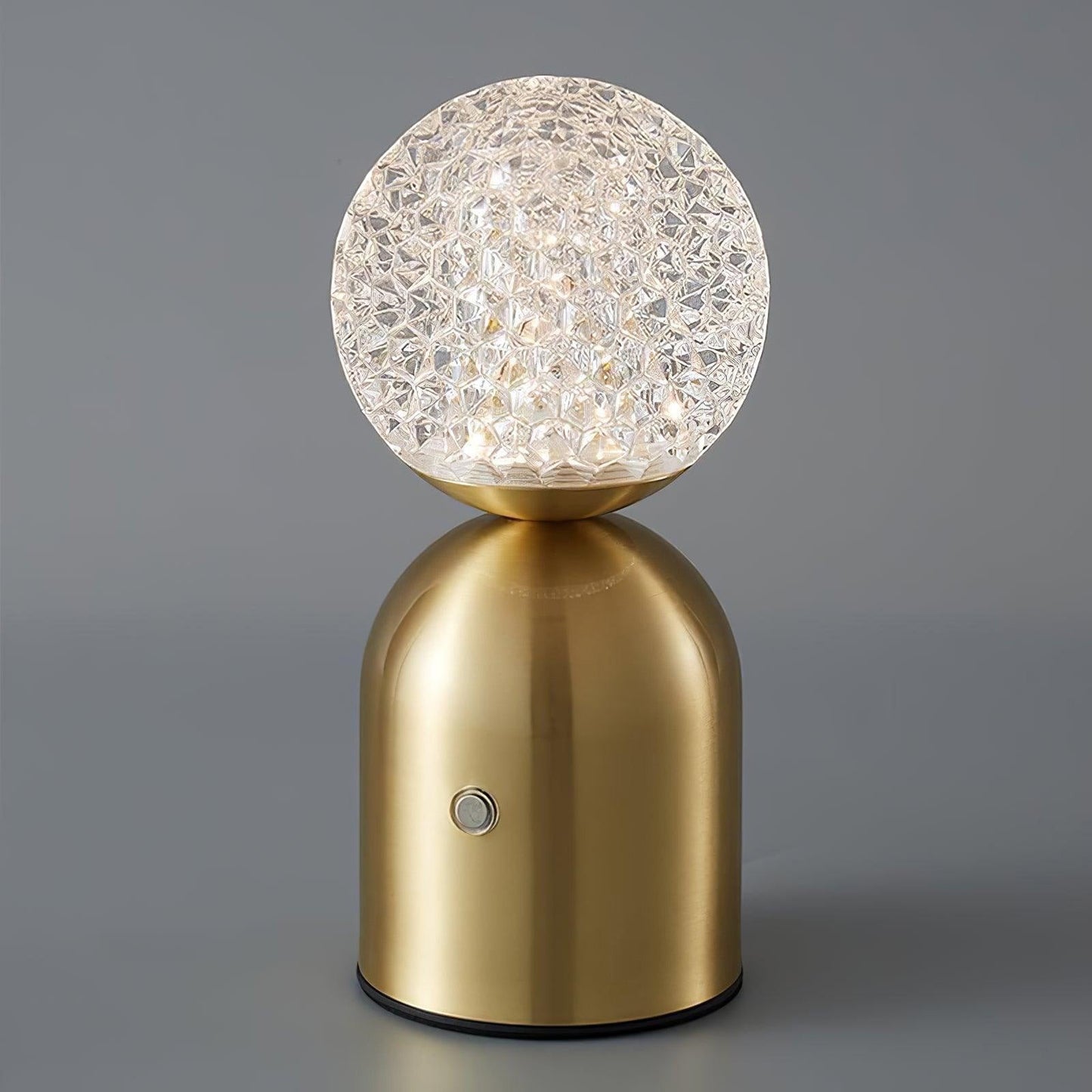 Diamond-Cut Optical Acrylic Built-In Battery Table Lamp | LED Art