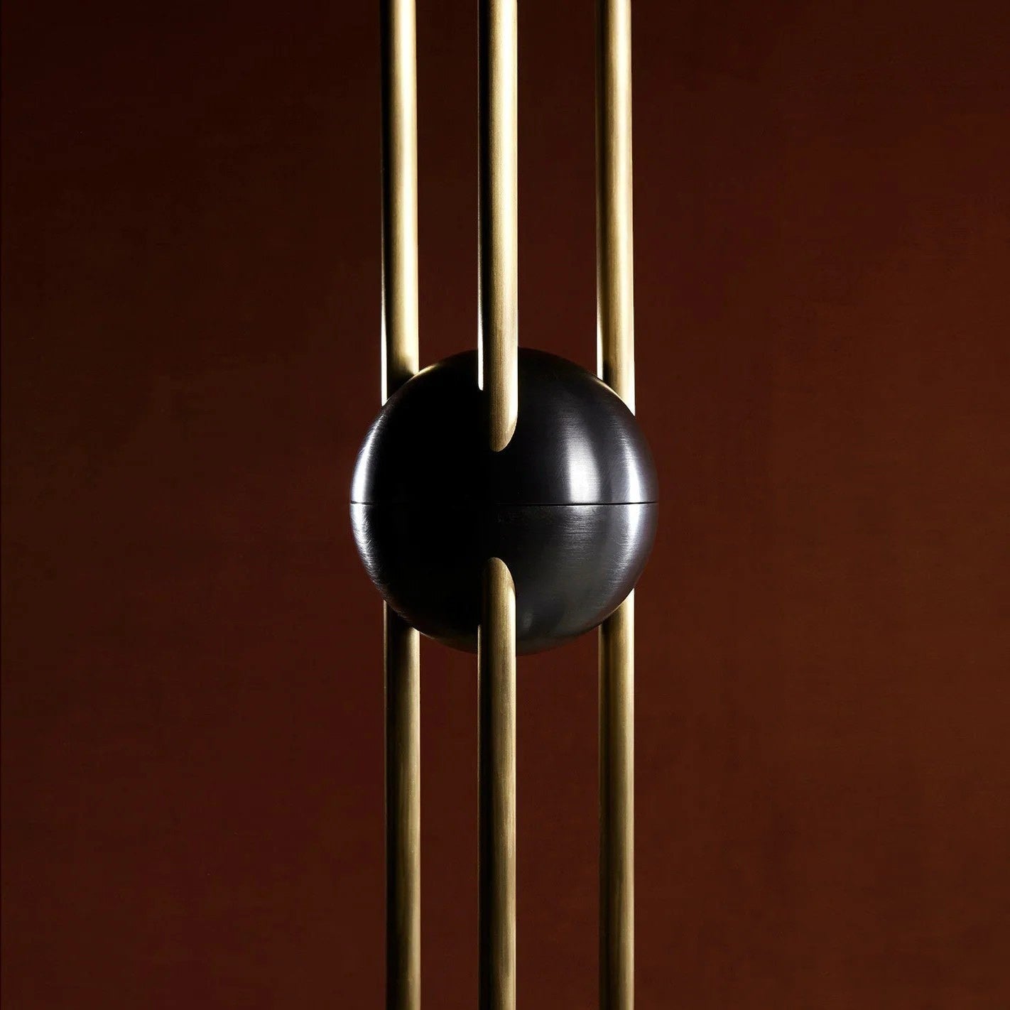 25cm Iron & Glass Scandinavian Floor Lamp | 61cm Slim Nordic E26