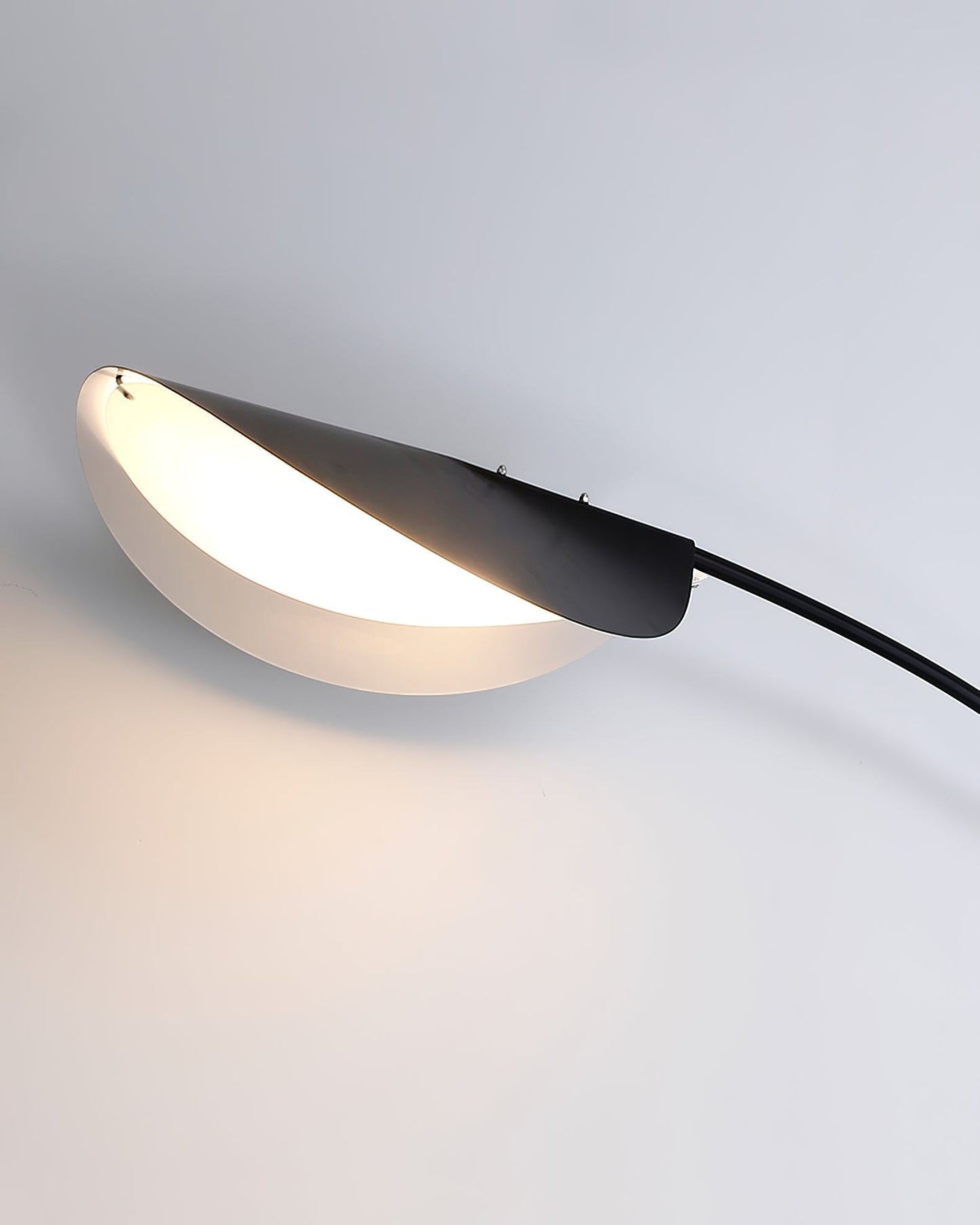 65-Inch Black Arc Metal Floor Lamp | Curved Reading Living Room