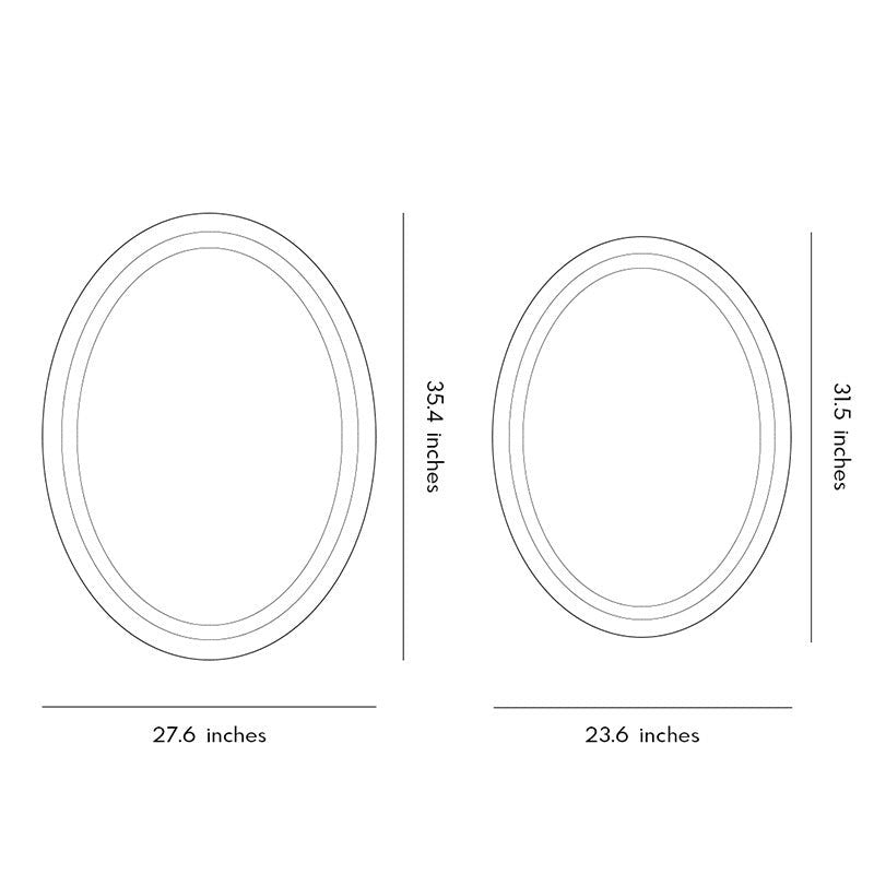 Bathroom Lighted Vanity Mirrors | LED Oval Multifunctional Light