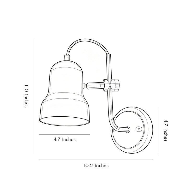 Bauhaus Vintage Metal Reading Lamp | Adjustable Wall Lights