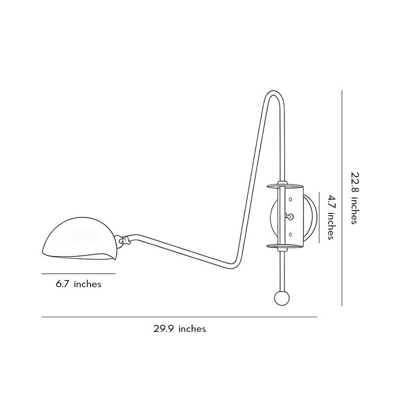 Nordic Minimalist Adjustable Light | Swing Arm Wall Sconces