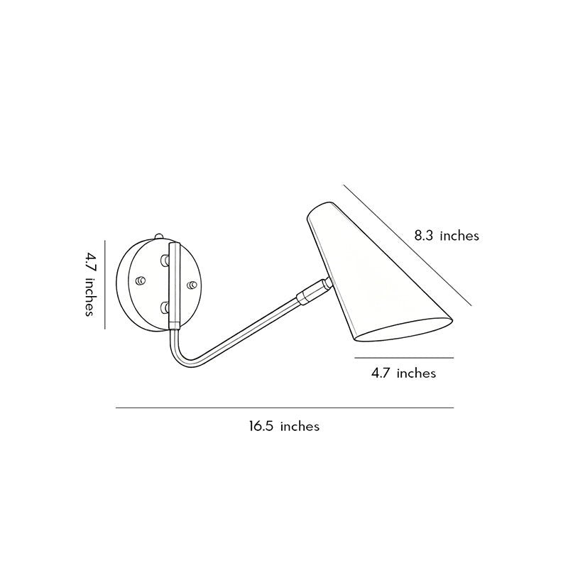 Nordic Minimalist Wall Light | Adjustable Swing Arm Sconce