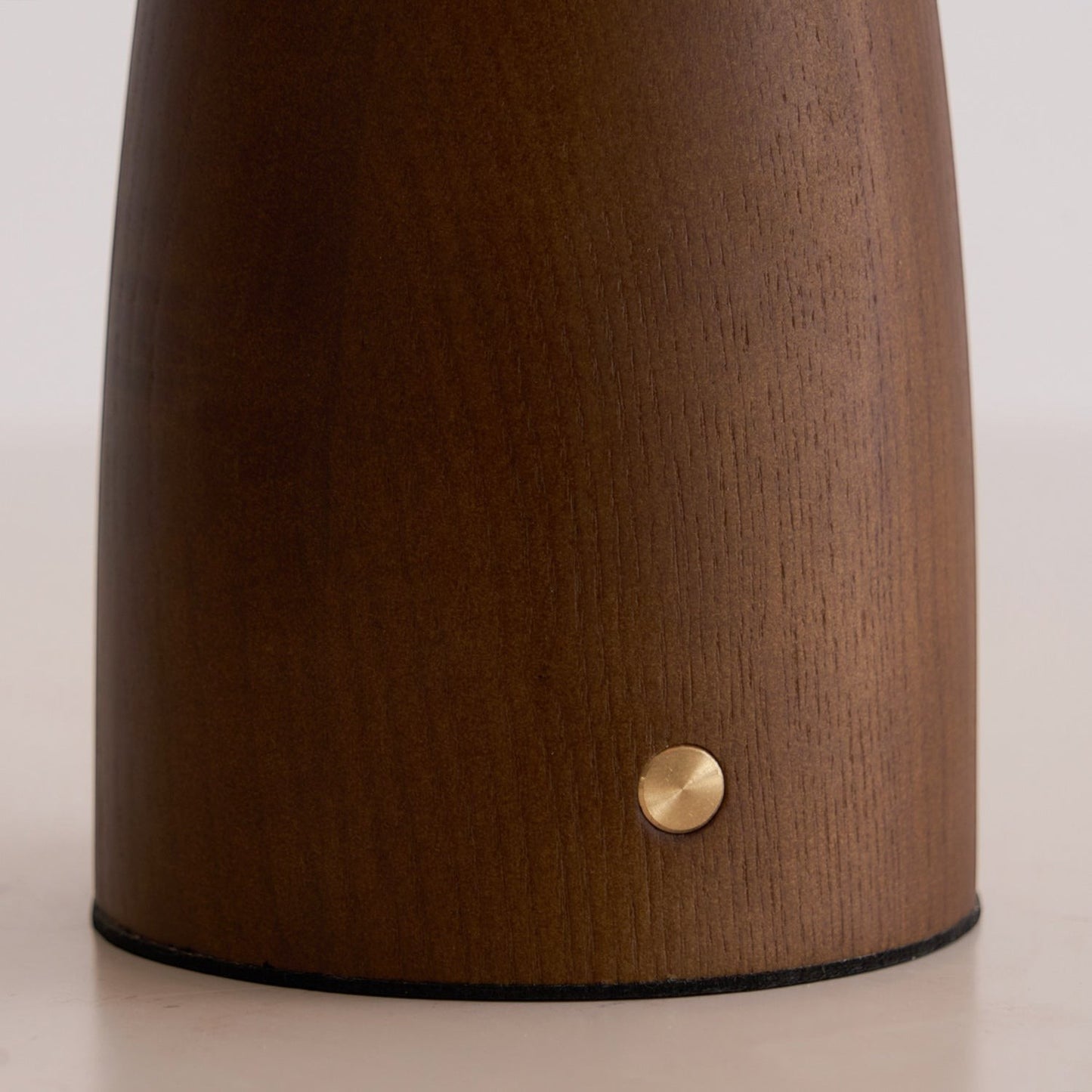 Crafted Wood & Glass Cordless Table Lamp | Built-In Battery Ambient