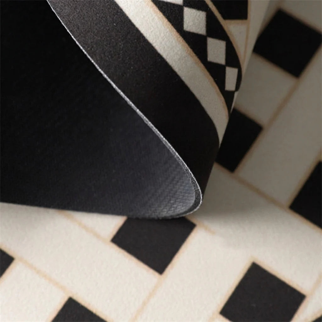 3-Piece Bathroom Mat Set - Close-Up of Non-Slip Backing