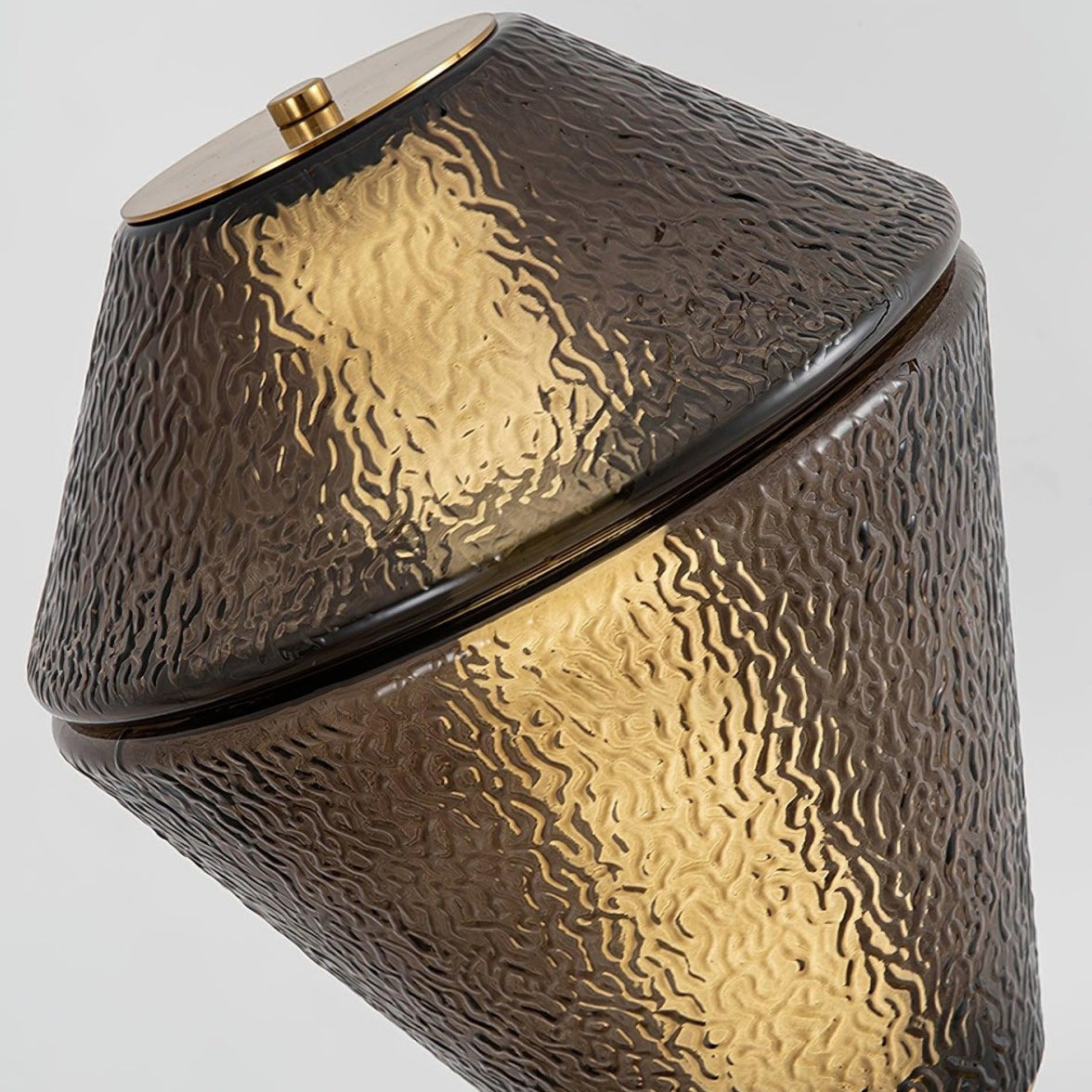 Urn-Shaped Glass Table Lamp | Warm Contemporary Living Dining