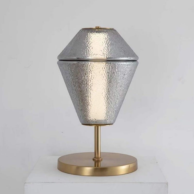 Urn-Shaped Glass Table Lamp | Warm Contemporary Living Dining
