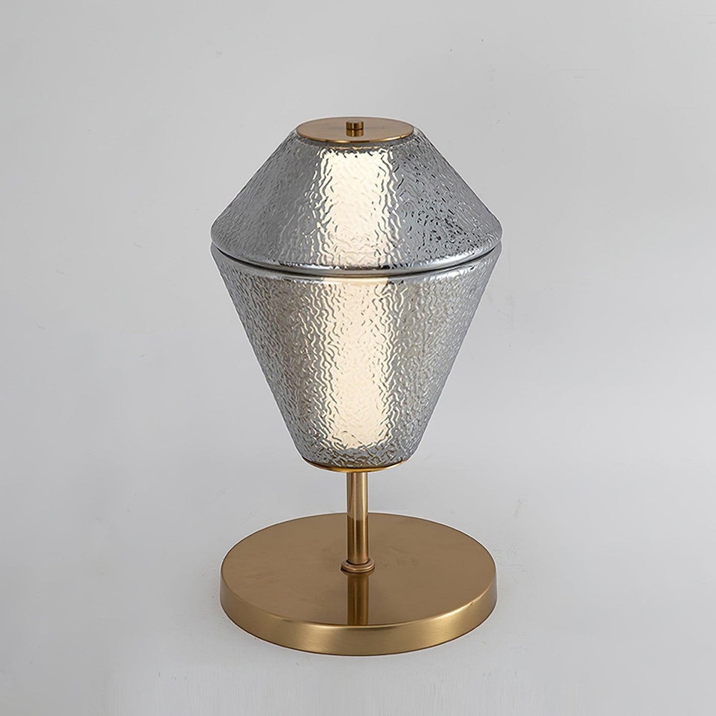Urn-Shaped Glass Table Lamp | Warm Contemporary Living Dining