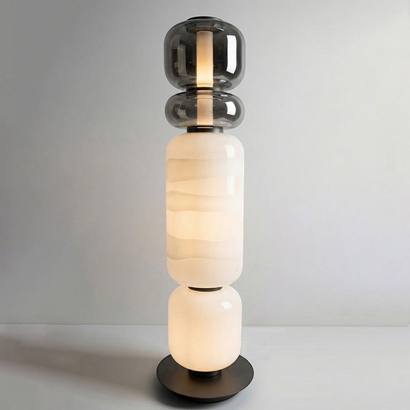 Artisanal Blown Glass Floor Lamp | 30cm 135cm Unique Living Dining