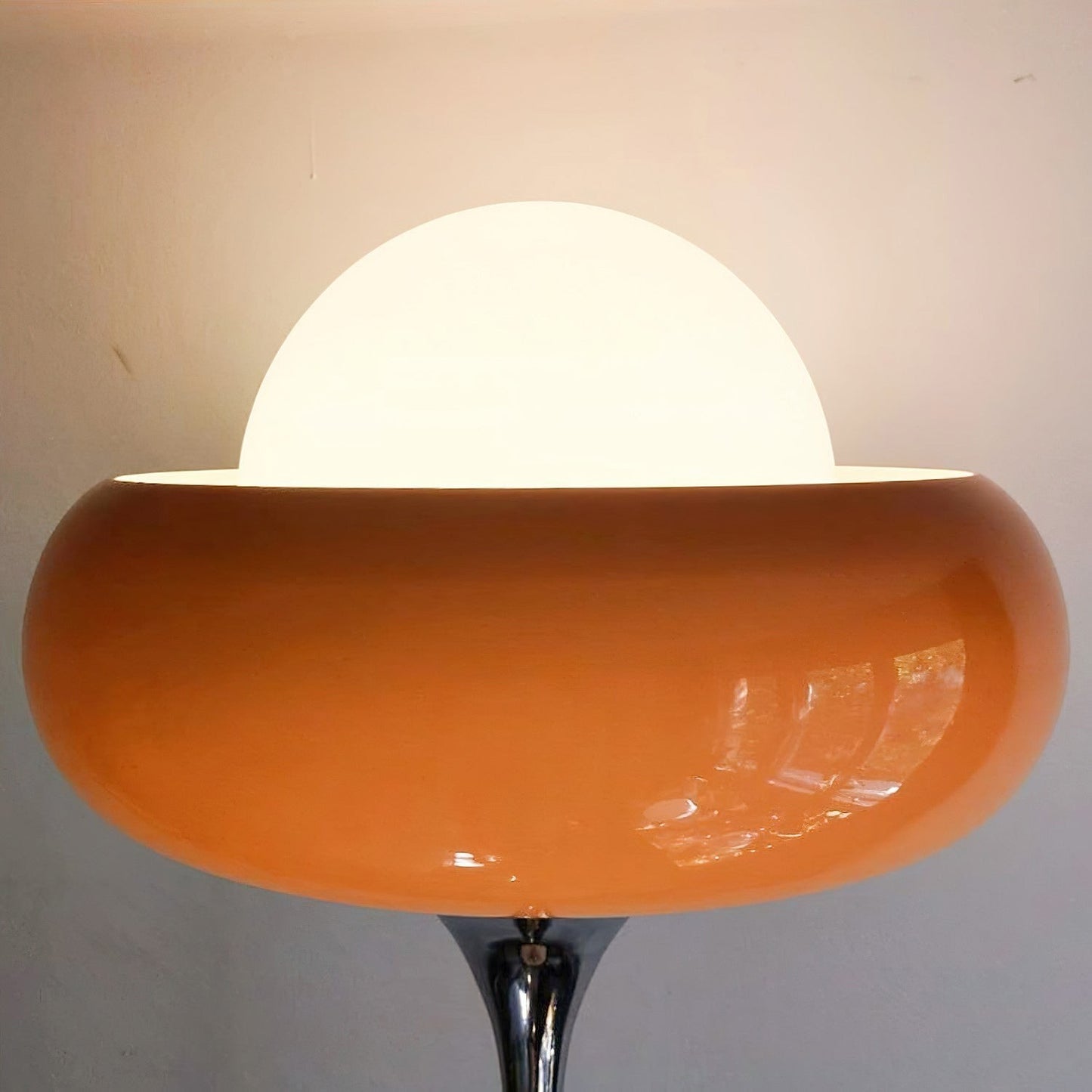 40cm Glass Shade Iron Floor Lamp | 155cm Warm Cozy Living Room
