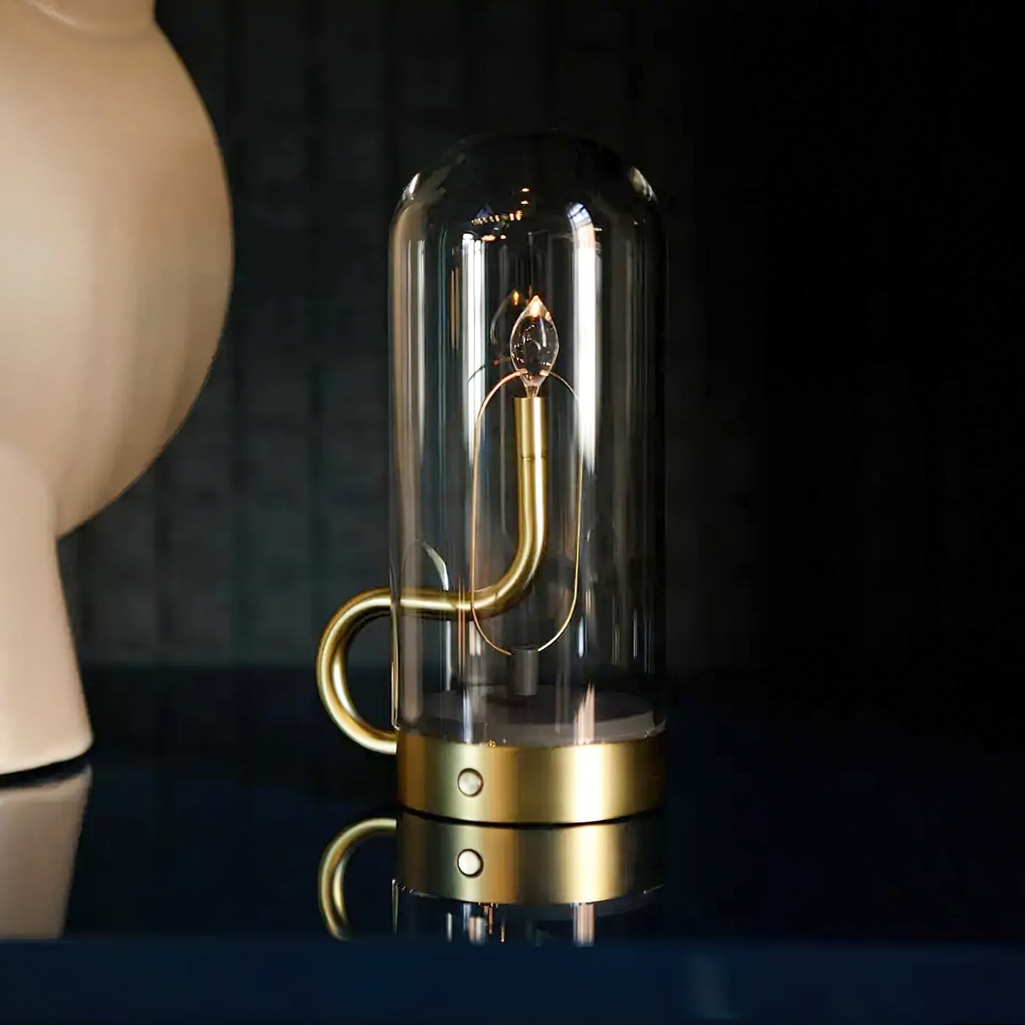 Chamberstick-Inspired Cordless Table Lamp | Rechargeable Retro LED