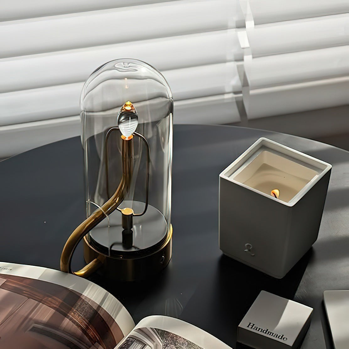 Chamberstick-Inspired Cordless Table Lamp | Rechargeable Retro LED