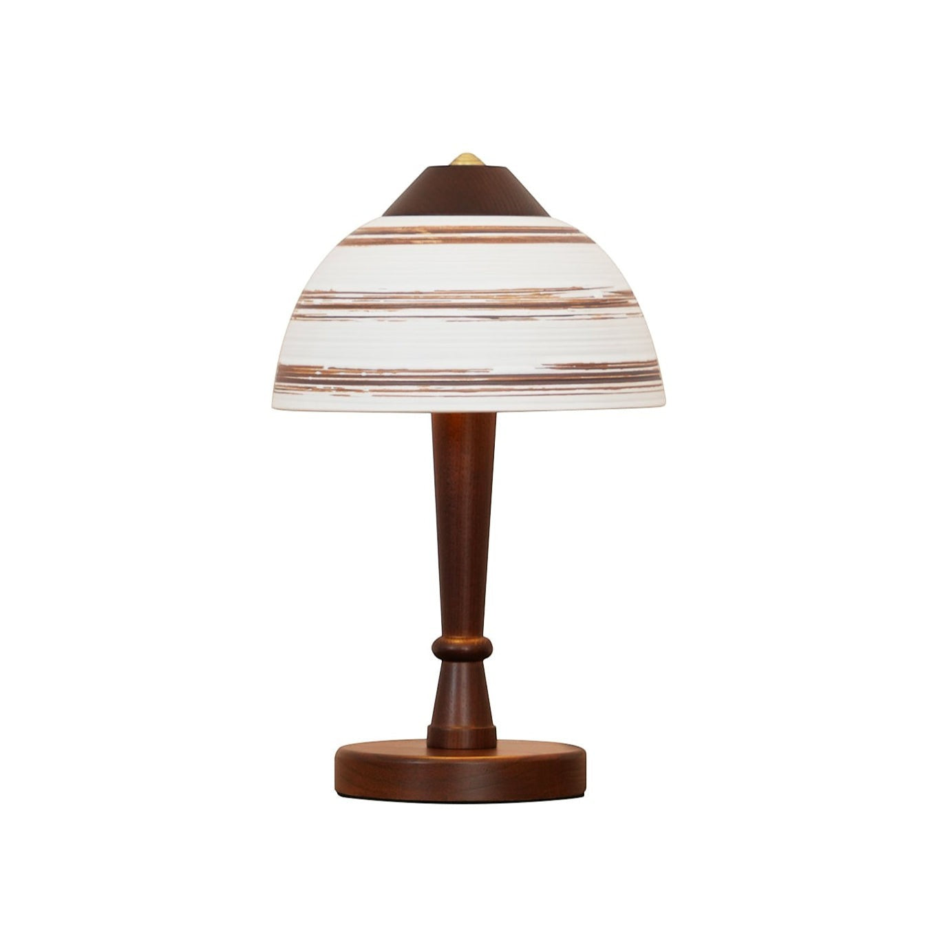 Japanese Retro Ceramic & Wood Table Lamp | 23cm 35cm Vintage Art