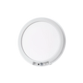 Wireless LED Ceiling Light with Motion Sensor - White Finish on Black Background