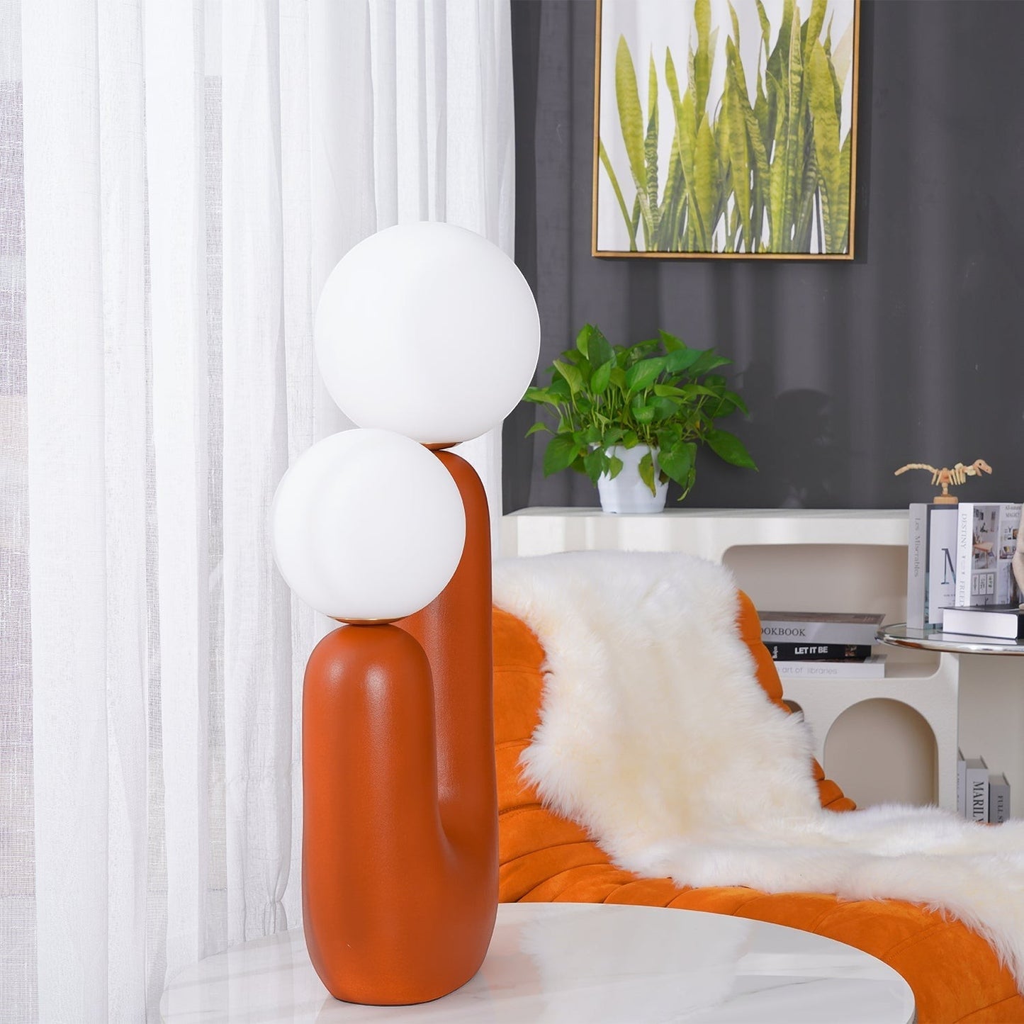 Large Modern Ceramic Table Lamp | 57cm Euro Award Design 82cm