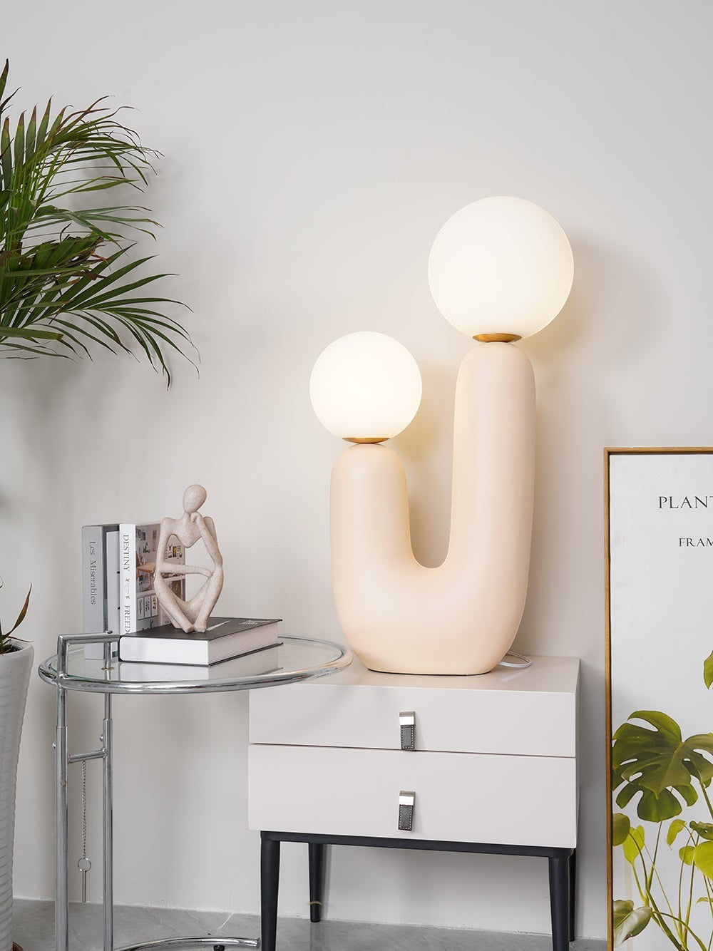 Large Modern Ceramic Table Lamp | 57cm Euro Award Design 82cm