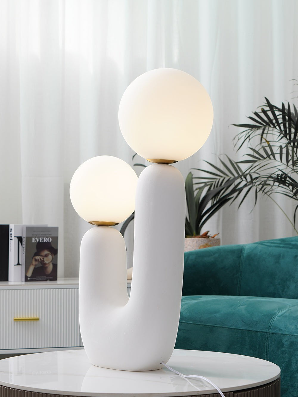 Large Modern Ceramic Table Lamp | 57cm Euro Award Design 82cm
