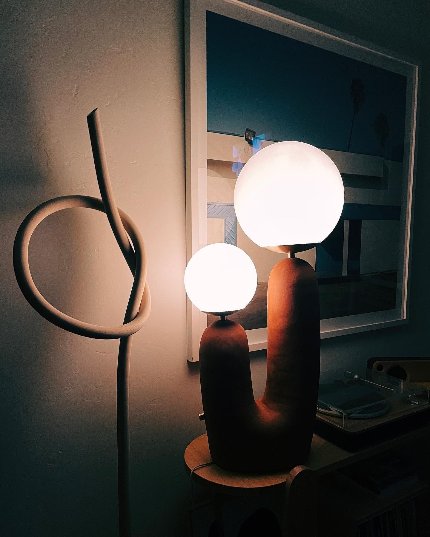 Large Modern Ceramic Table Lamp | 57cm Euro Award Design 82cm