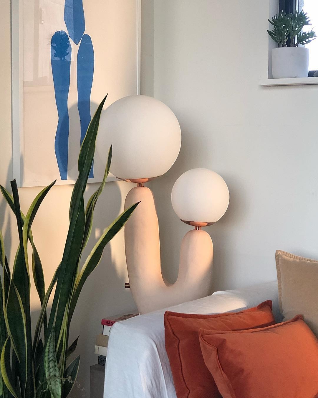 Large Modern Ceramic Table Lamp | 57cm Euro Award Design 82cm