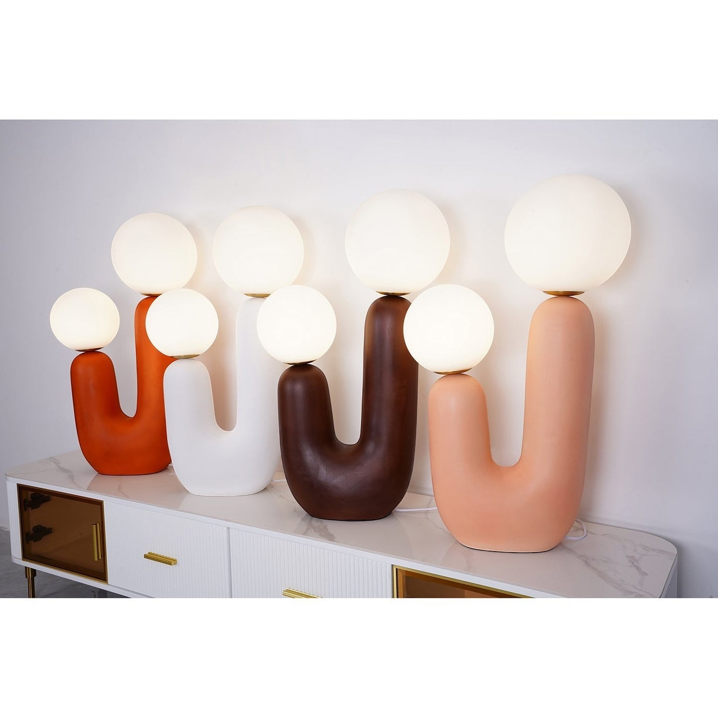 Large Modern Ceramic Table Lamp | 57cm Euro Award Design 82cm