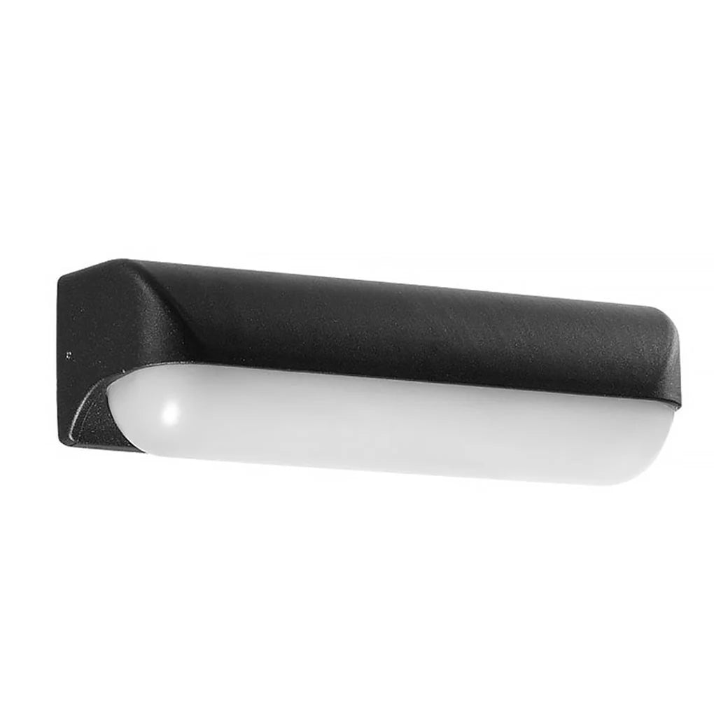 Modern Outdoor LED Wall Light - 1 Light Version on White Background