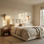 Travertine Wall Sconce - Pair Either Side of Bed
