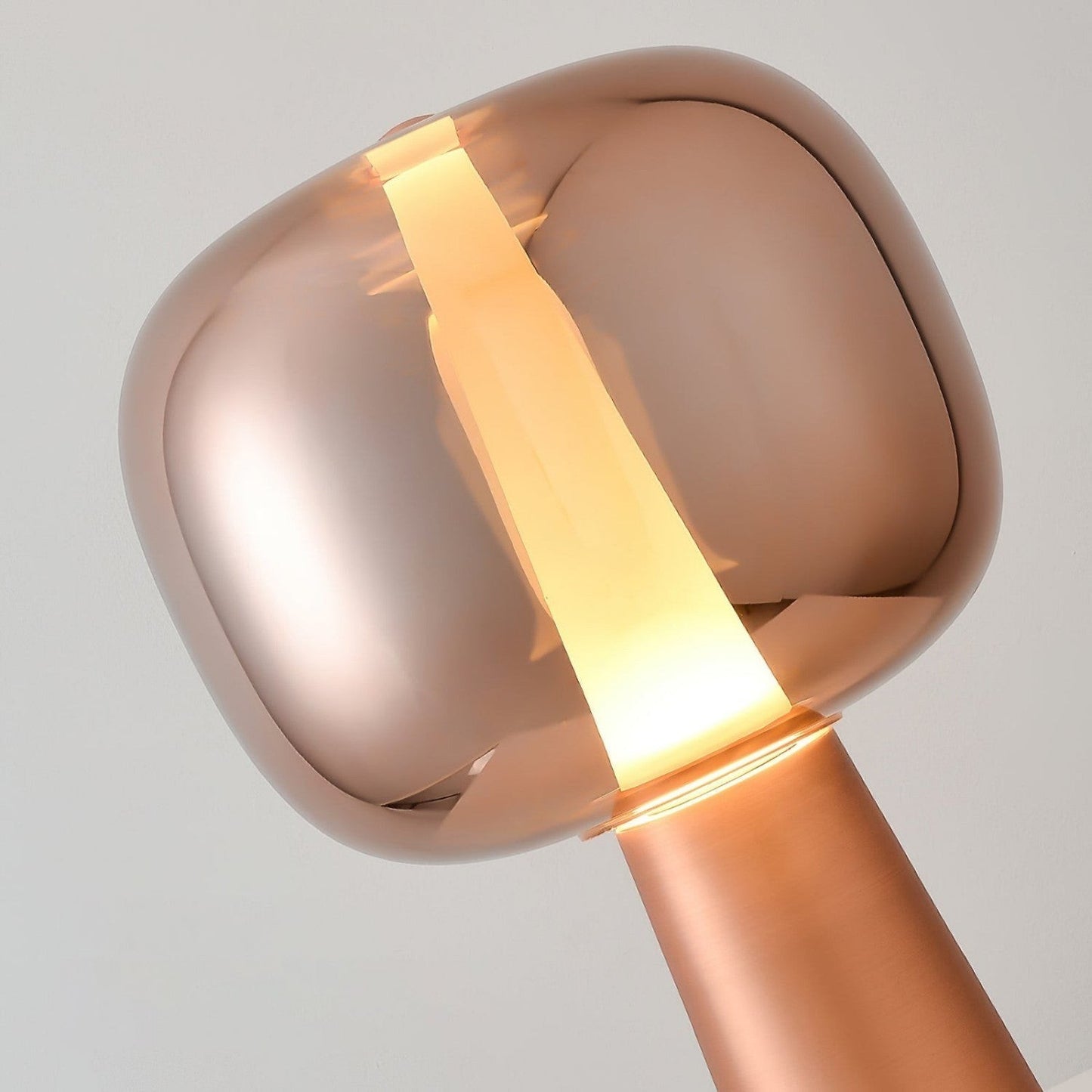 Tinted Glass Angular Base LED Table Lamp | Sunset 35cm 57cm
