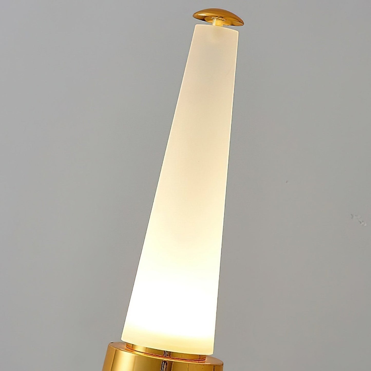 Tinted Glass Angular Base LED Table Lamp | Sunset 35cm 57cm